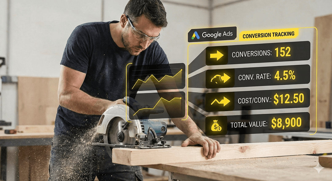 Carpenter using Google Ads