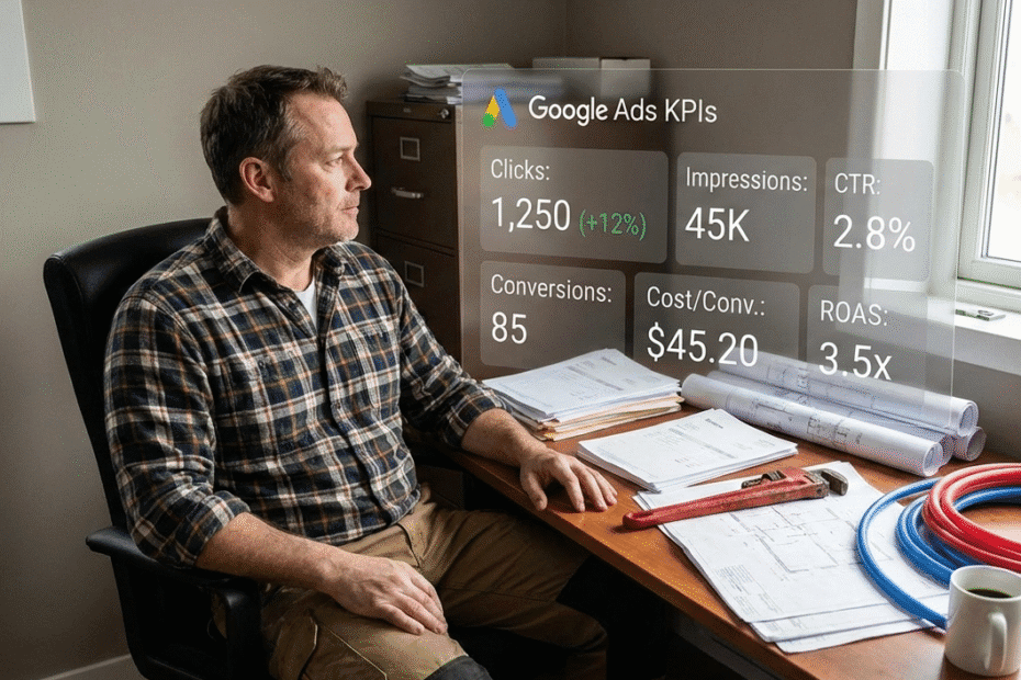 Google Ads KPIs for plumbers